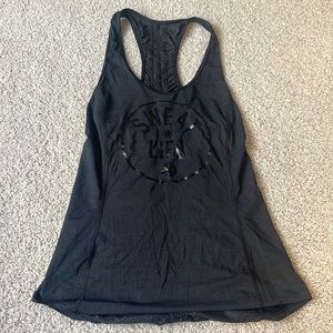 Black lululemon racerback “Sweat Life”